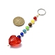 Porte-clés acryliques coeur HJEW-JM01373-3