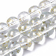 Chapelets de perles en verre peinte par pulvérisation transparent GLAA-N035-03C-B09-1