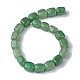 Natürlichen grünen Aventurin Perlen Stränge G-F743-02G-3
