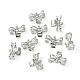 Bowknot Alloy Slide Charms ZIRC-R007-036A-02-3