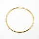 Brass Smooth Ring Tube Beads KK-O031-10-1