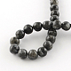 Chapelets de perles rondes en labradorite naturelle G-R342-12mm-09-3