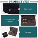 Fingerinspire 2Pcs 2 Styles Rectangle & Oval PU Leather Finger Ring Display Boxes CON-FG0001-10-4