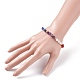 Thème chakra perles de pierre naturelle bracelets extensibles pour fille femmes BJEW-JB07244-3