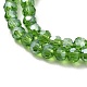 Chapelets de perles en verre électroplaqué EGLA-R016-4m-15-4