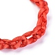 調整可能なナイロン糸編組コードブレスレット  赤い紐のブレスレット  レッド  2インチ〜2-1/8インチ（5.05~5.3cm） BJEW-JB04330-02-2
