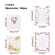 CHGCRAFT 200Pcs 4 Style Earring Display Cards Earring Holder Cards for Earrings Necklace Jewelry Display CDIS-CA0001-01-5