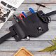 GORGECRAFT Imitation Leather Flashlight Holster Leather EDC Pocket 0rganizer EDC Belt Organizers with Alloy Clasps Multitool Sheath for Belt Camping Outdoor Survival AJEW-WH0042-48A-5