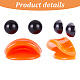 Gomakerer 20 pezzo di bocca artigianale per bambola di plastica e 40 cabochon per occhi artigianali FIND-GO0001-17-3