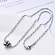 304 Stainless Steel Coreana Chain Necklace NJEW-S420-006B-P-5