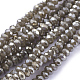 Chapelets de perles en verre électroplaqué GLAA-F079-PL09-1