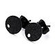 Accessoires de puces d'oreilles en 304 acier inoxydable STAS-O144-01A-B-2