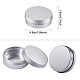 BENECREAT Round Aluminium Tin Cans CON-BC0004-84-2