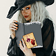 Globleland halloween vampiro timbri trasparenti per fai da te scrapbooking halloween pipistrello silicone trasparente sigilli per timbri trasparenti francobolli per carte produzione di album di foto giornale decorazione della casa DIY-WH0448-0029-3