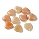 Piedras naturales de palma de corazón de aventurina roja G-M416-09B-02-1
