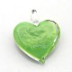 1Box Handmade Dichroic Glass Heart Pendants DICH-X034-03-2