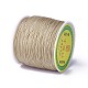 ラウンドひも糸ポリエステル繊維コード  小麦  0.8mm  約109.36ヤード（100m）/ロール OCOR-J003-33-2