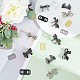 GORGECRAFT 16 Sets 4 Styles Removable Shoe Buckles Metal Bowknot Purse Decoration Clasp Black White Zinc Alloy Buckle Clips with Gasket for Shoes Bags Clothing Wedding Sewing Crafts Accessories FIND-GF0004-48-4