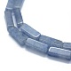 天然石ブルーアベンチュリンビーズ連売り  直方体の  12.5~13.5x3~5x3~4.5mm  穴：1mm  約30~32個/連  15.1~15.9インチ（38.5~40.5cm） G-F631-E01-02-3