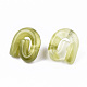 Transparent Resin Stud Earrings EJEW-T012-01-B03-2