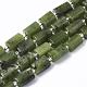 Brins de perles de jade canadien naturel G-S345-8x11-006-1