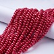 Glass Pearl Beads Strands HY-8D-B70-4