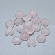 Natural rosa de cabuchones de cuarzo G-F656-02A-1