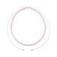 3шт 3 цветных стеклянных плетеных ожерелья из бисера набор для женщин NJEW-JN04117-4