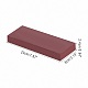 プラスチックパンチングパッド  パンチ穴あけ工具  diyレザークラフトツール  長方形  暗赤色  20x8x2.1~2.3cm TOOL-WH0119-56-2