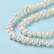 Fili di perle di perle d'acqua dolce coltivate naturali PEAR-E018-45-4