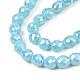 Chapelets de perles en verre opaque de couleur unie EGLA-N002-26-A01-3