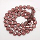 Crystal Glass Flat Round Beads Strands EGLA-F062-01-2