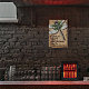 ヴィンテージメタルブリキサイン  バーの鉄の壁の装飾  レストラン  カフェパブ  長方形  トンボ  300x200x0.5mm AJEW-WH0189-132-7