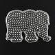 Plaques en plastique d'éléphant abc utilisés pour les perles à repasser 5x5mm diy DIY-Q009-27-1