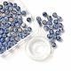 100pcs 8mm perles rondes en jaspe bleu naturel DIY-LS0002-62-2