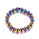 Bracelets de perles hématites synthétiques non magnétiques BJEW-G625-01-2