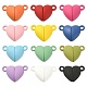 12 Sets 12 Colors Spray Painted Alloy Magnetic Clasps PALLOY-CJ0002-31-1