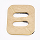 アルミ・セルロースアセテート（樹脂）バックル  角丸長方形  ミックスカラー  58x45x4.5~5.5mm  穴：26x11mm ALUM-S016-08-3