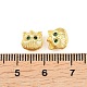 Messing pflastern Zirkonia Perlen&nbsp;KK-A292-01G-3