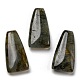 天然石ラブラドライトペンダント  台形チャーム  40.5x20.5x8.5~9mm  穴：1.2mm G-M405-11-3