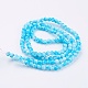 Spray Painted Glass Bead Strands GLAA-R139-6mm-M-2