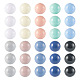 Beadthoven 100pcs 10 couleurs perles acryliques opaques MACR-BT0001-06-2