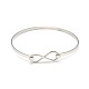 Stylish 304 Stainless Steel Infinity Bangles BJEW-L374-07P-1