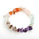 Coloridas fichas de piedras preciosas pulseras estiran BJEW-JB01546-1