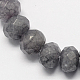 1 strand hilos de perlas naturales de jade X-G-R171-6x8mm-16-1
