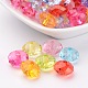 Mixed Color Transparent Acrylic Faceted Rondelle Beads X-PL946Y-1