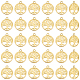 DICOSMETIC 30Pcs Tree of Life Charms Hollow Brass Charms Antique Flat Round Tree of Life Pendants 18K Gold Plated Christmas Tree Charms for Jewelry Making Crafts KK-DC0002-30-1
