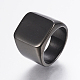 304 anillos de banda de sello de acero inoxidable para hombres RJEW-G091-16-2
