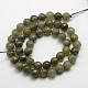 Labradorite de pierre naturelle facettes chapelets de perles rondes G-O021-10mm-01-1