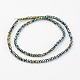 Electroplate Glass Beads Strands EGLA-P018-2mm-F05-2